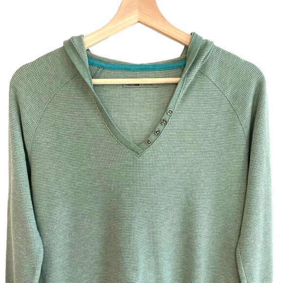 The North Face Waffle Knit Thermal Hooded Top - Picture 2 of 7